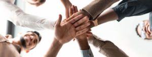 Corporate Team Puts Hands Together for Compassion