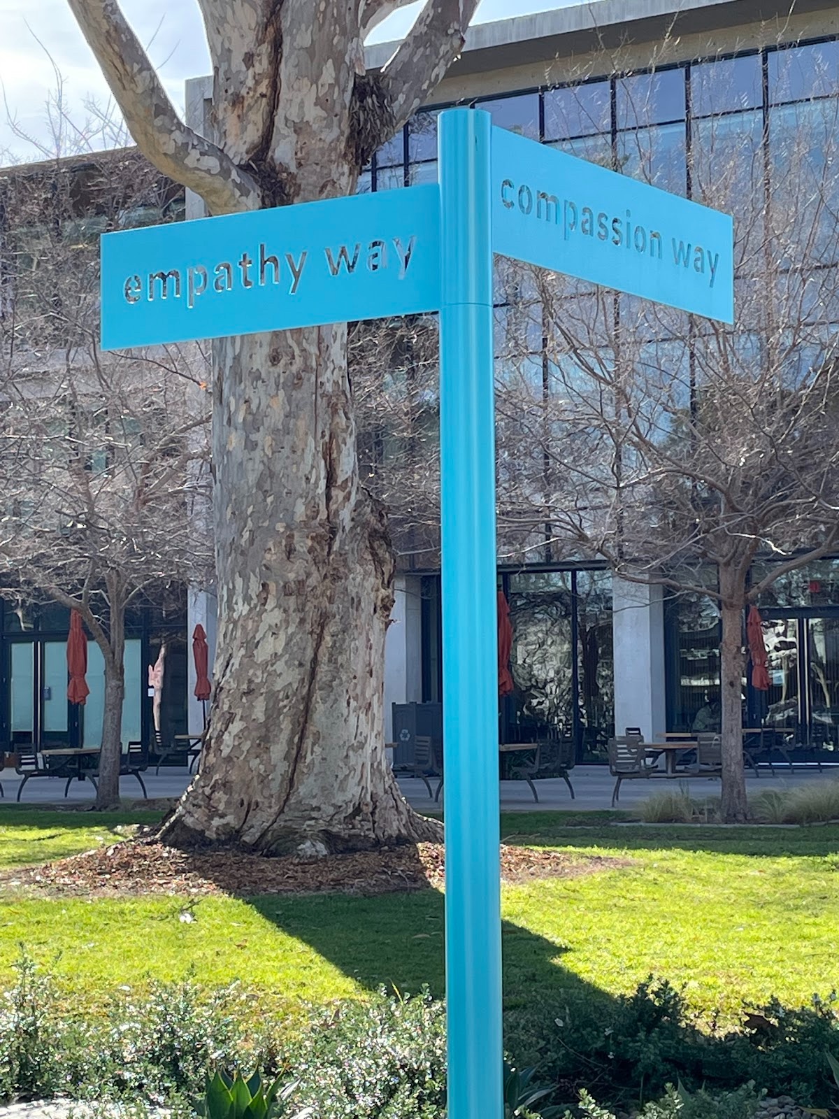 Intersection of Empathy Way &amp; Compassion Way at UCSD